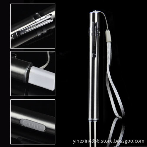 Boruit EFL0861 Stainless Steel Mini USB Pen Light